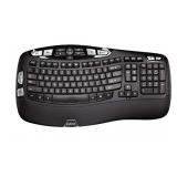 Logitech K350 Wave Ergonomic Keyboard with Unifyin
