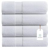 White Classic Luxury Bath Towels Large - Cotton Ho