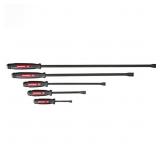 Mayhew 61366 Dominator Pry Bar Set, Curved, 5-Piec