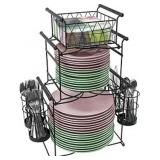 Sorbusï¿½ Buffet Caddy ï¿½ 7-Piece Stackable Set Inclu