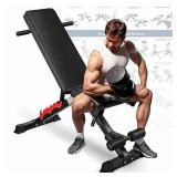 Adjustable weight bench 660LBS Sturdy structure wo