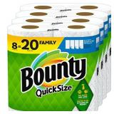 Bounty Quick Size Paper Towels, White, 8 Family Ro