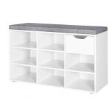 DINZI LVJ Shoe Bench, Entryway Storage Bench with