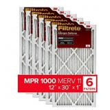 Filtrete 12x30x1 Air Filter MPR 1000 MERV 11, Alle