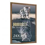 24x36 Rustic Brown Poster Frame, Distressed Brown