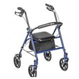 Drive Medical 10257BL-1 4 Wheel Rollator Walker Wi