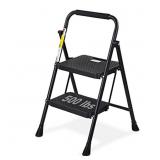 HBTower 2 Step Ladder, 500 lbs Folding Step Stool