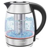 Chefman Glass Electric Kettle for Boiling Water, 1