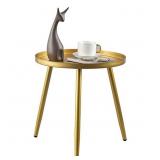 AOJEZOR Gold End Table, Ideal for Any Room-Side Ta