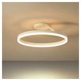 CraftThink LED Ceiling Lamp, White Simplicity Ceil