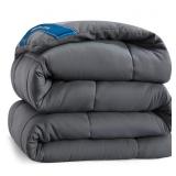 Bedsure Queen Bed Comforter Dark Grey - All Season