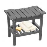 HDPE Shower Bench Inside Shower Stool with Space-E