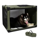 Pettycare 42 Inch Stainless Steel Collapsible Dog