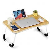 FISYOD Foldable Laptop Table, Portable Lap Desk Be