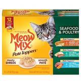 Meow Mix Patï¿½ & Shreds Wet Cat Food Variety Pack,