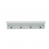 MELANNCO Wall Mounted Shelf with Coat Hooks for En