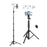 Nineigh Tripod for Cell Phone, 76" Phone Tripod wi