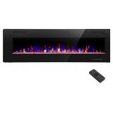 R.W.FLAME 68 inch Recessed and Wall Mounted Electr