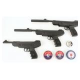 (3) Ruger Mark 1 .177 Cal. Air Pistols