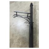 Square Steel Mailbox Post w/ Finial