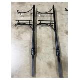 (2) Cast Iron & Steel Mailbox Posts, 76" High