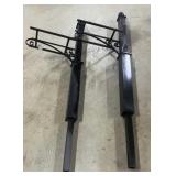 (2) Square Steel Mailbox Posts w/ Finial