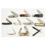 (10) Pocket Knives, Gerber, Elephant Toe, Etc.
