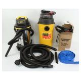 (2) Shop Vacuum Cleaners & Water Pump