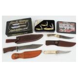 Group of Knives, Uncle Henry, Old Timer, Etc.