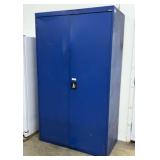 Blue Metal Storage Cabinet 78" High