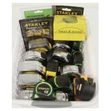 (18) Tape Measurers, Stanley, Kobalt, Etc.