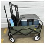 Canvas Wagon, Folding Chair, Ice Chest, Etc.