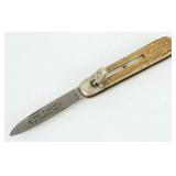 Boker 715 Leverlock Knife with Stag Handle