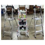(3) Little Giant Ladders Mod 17A, & 2 Stepladders