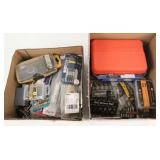 Group of Screw Driver Tips, Power Bits, Etc.