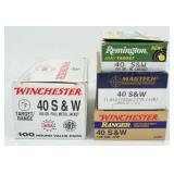 (214) Rounds 40 S&W Ammunition