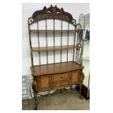 Contemporary Metal & Oak Server/Hutch