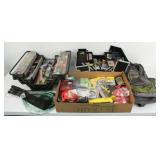 Group of Fishing Tackles & (2) Boxes