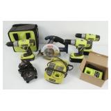Group of 18V Ryobi Power Tools