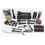 Large Group of Flashlights, LED, Hi-Power, Etc.