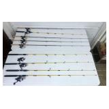 (8) Mitchell & Eagle Claw 6