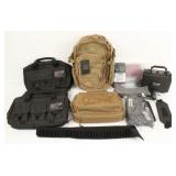 Group of Ammo and Gun Bags