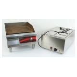 Avantco 16" Griddle & Zica Bain Marie Warmer