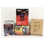 (4) Welding Helmets, Lincoln Electric, Etc.