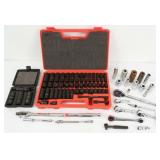 Group of Impact Socket Sets, Ratchets, & Power Bar