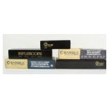 (5) Rifle Scopes, UUQ, Barska, & CVLIFE