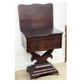 Empire Crotch Mahogany Work Table, Circa 1835