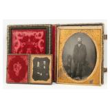 Whole Plate & Quarter Plate C. 1850 Gentleman