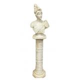 Antonio Piazza (1875-1925) Marble Bust of Lady