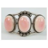 Ray Delgarito Navajo Pink Conch Cuff Bracelet